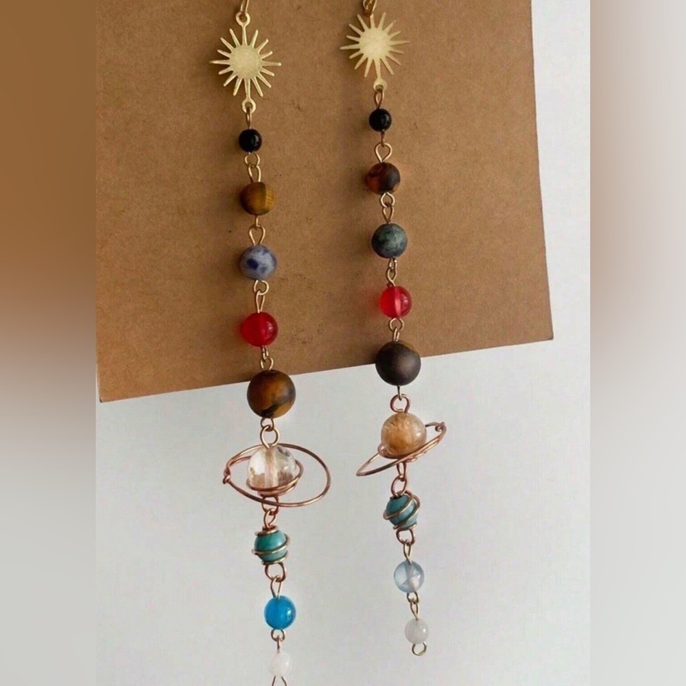 COPY - 5 items for 20 deal|2pcs Vintage Bohemian Handmade
Natural Beads Solar S…